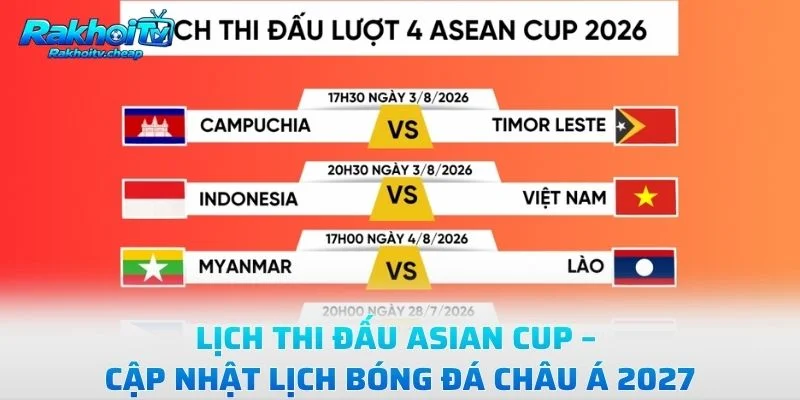 Lịch Thi Đấu Asian Cup – Cập Nhật Lịch Bóng Đá Châu Á 2027